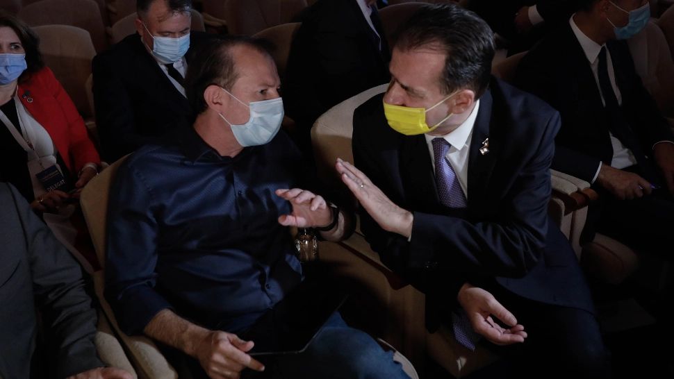 Florin Cîțu și Ludovic Orban. Foto: Inquam  / George Călin