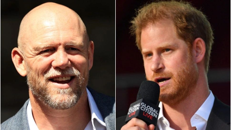 Mike Tindall și prinţul Harry. FOTO: Getty Images