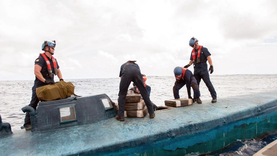 Submarin cu 1,8 tone de cocaină, capturat în Columbia. Foto/Profimedia