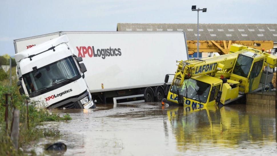 Inundații puternice în sudul Franței. Foto: Profimedia Images