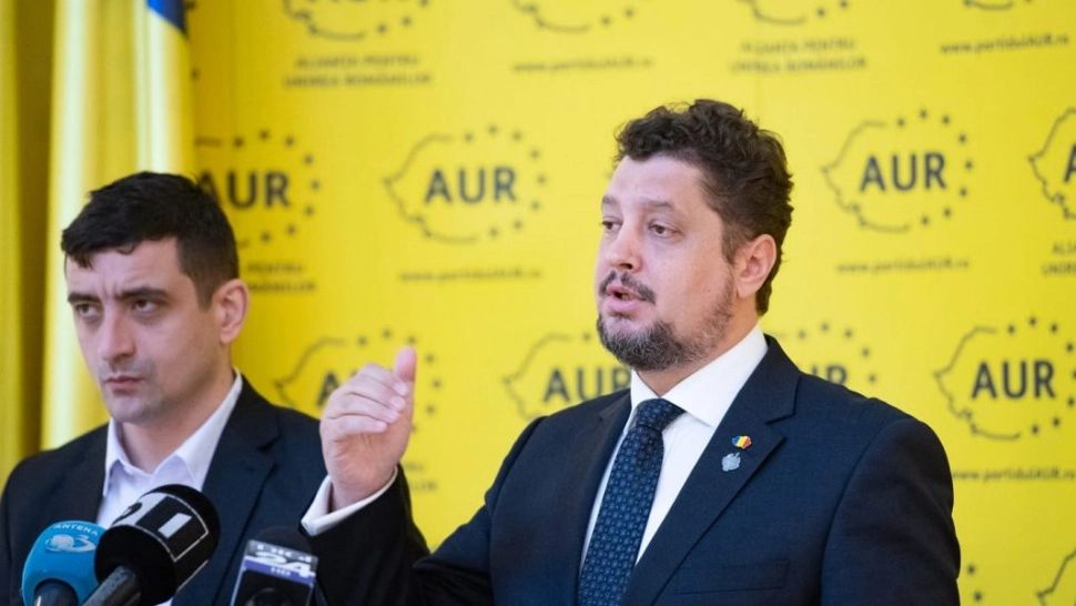 George Simion și Claudiu Târziu (AUR)