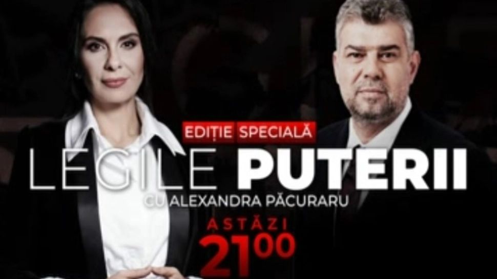 Marcel Ciolacu, invitat la Legile puterii