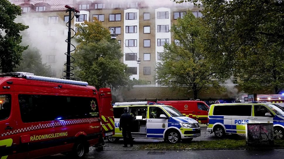 Explozie într-o clădire din Gothenburg. Sursa foto: Profi Media