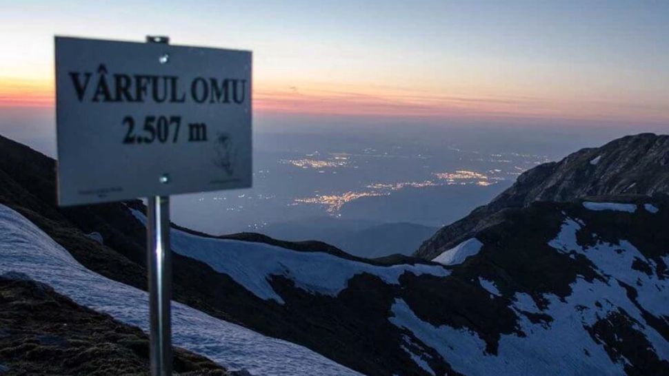 Imagine panoramică Vârful Omu/ Arhivă foto