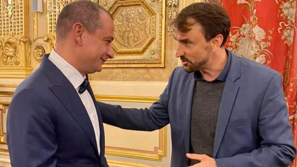 Primarul Sectorului 4, Daniel Băluță, a participat, zilele trecute, la o ceremonie găzduită la Lyon, în  Franța. Foto/Primărie