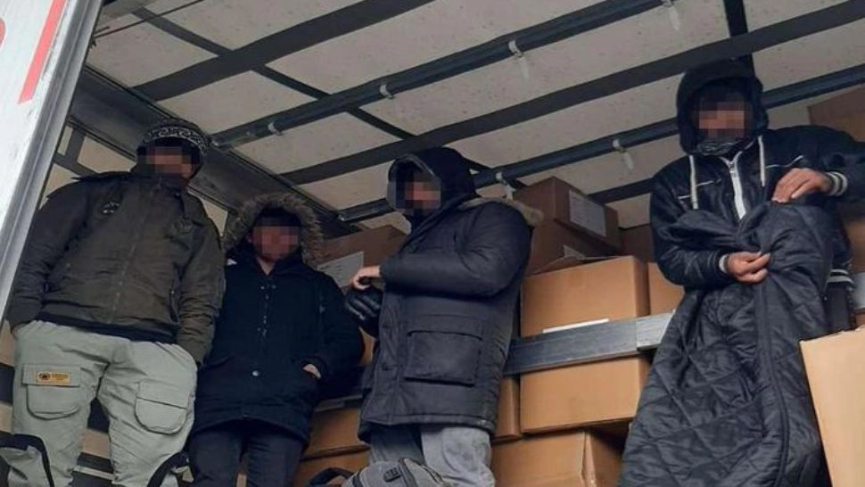 Cetățeni afgani FOTO: Poliția de frontiera 