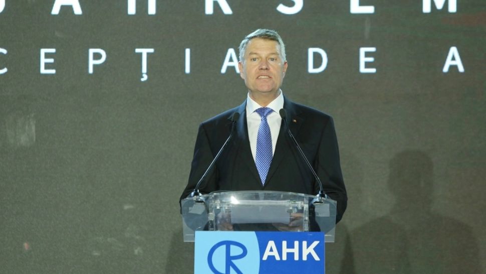 Klaus Iohannis la un eveniment AHK (FOTO: Inquam Photos /George Calin)