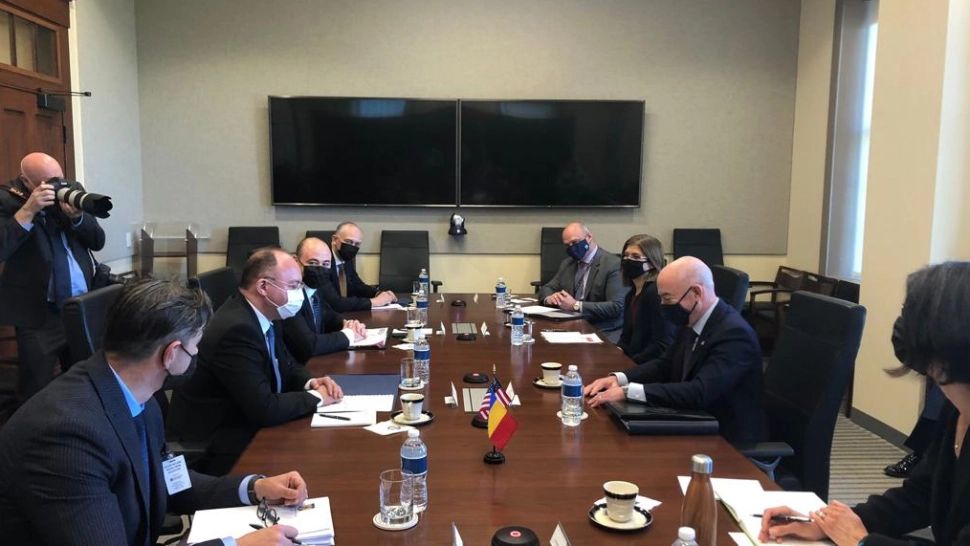 Întâlnire Bogdan Aurescu cu Alejandro Mayorkas, secretarul pentru securitatea internă al SUA, 9 noiembrie 2021