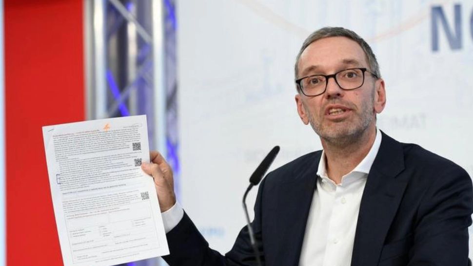 Liderul antivaccinist al extremei drepte din Austria FOTO: Profimedia images