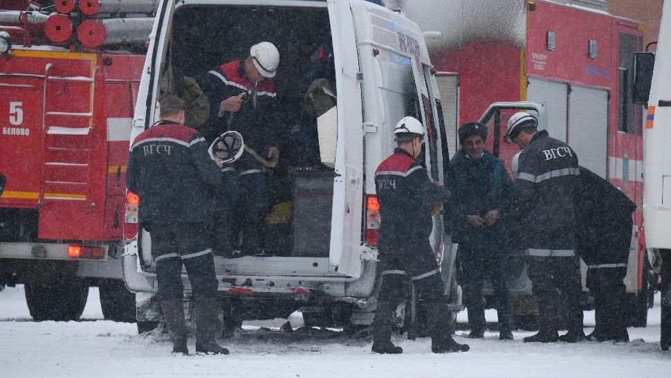 Incendiu devastator la o mină din Rusia.Foto Profimedia
