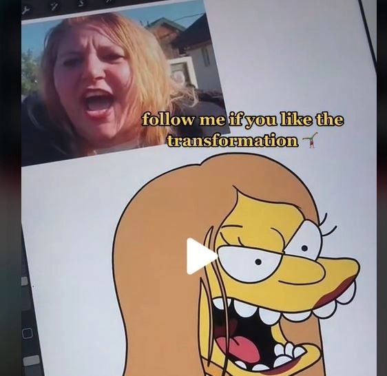 Diana Șoșoacă sub forma unui personaj din Simpsons