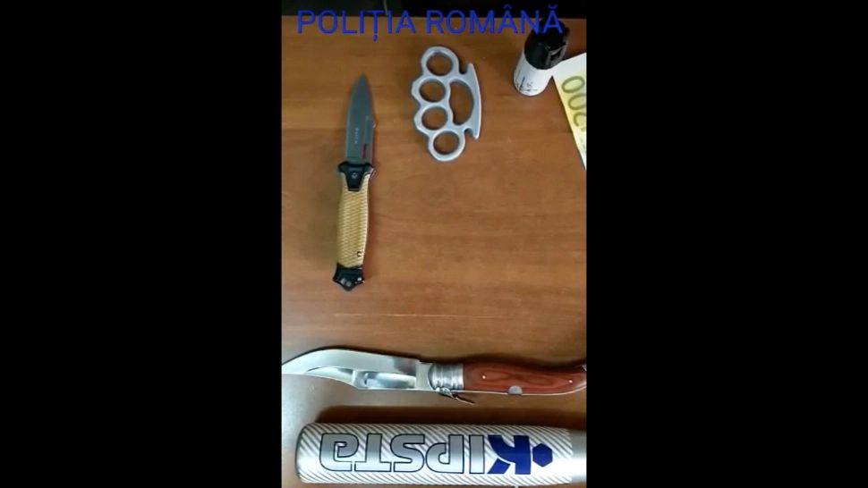 Oamenii legii au descoperit un adevărat arsenal FOTO: Poliția Româna 