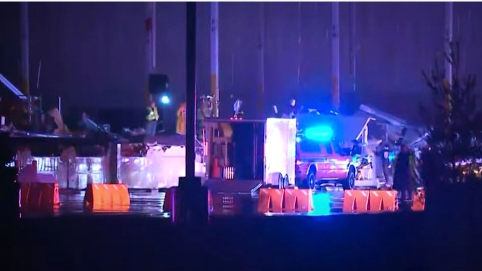 Depozit prăbușit în Kentucky, SUA / Captură video