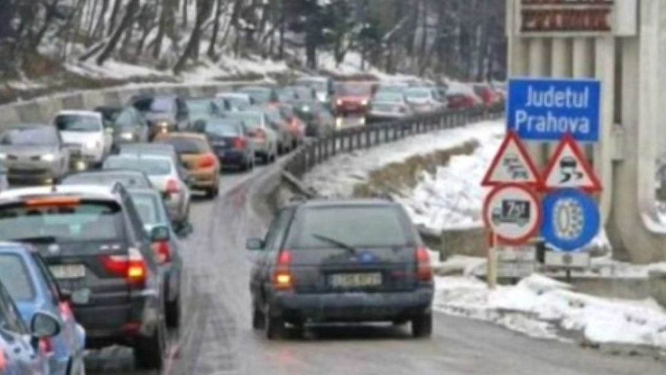 Aglomerație pe DN1, în special în stațiunile montane. Foto/arhivă