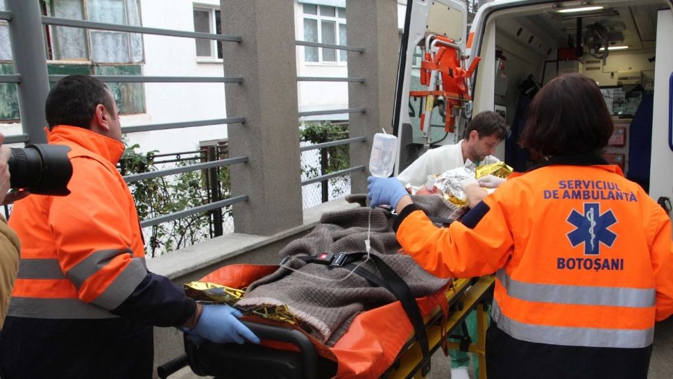 Micutul a fost transportat la spital