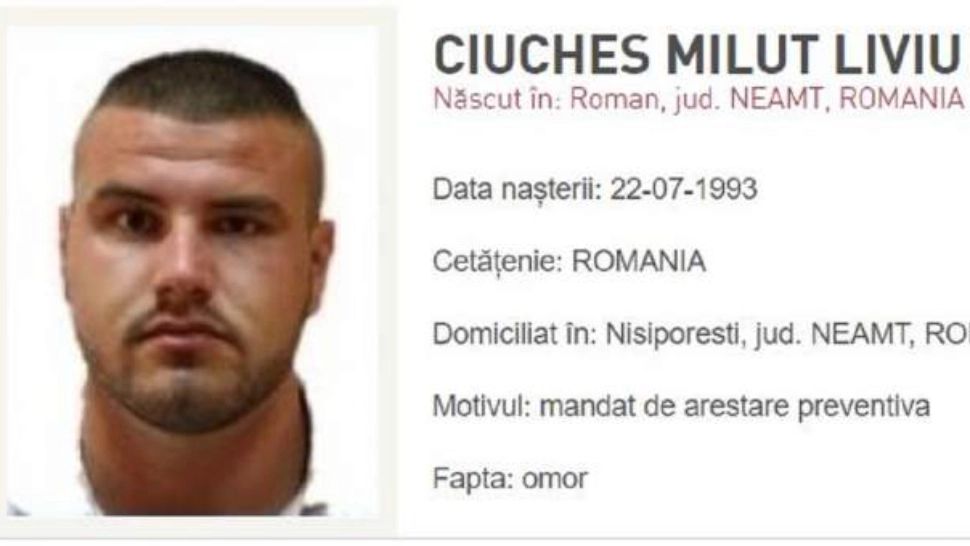 Minut Liviu este cautat de EUROPOL FOTO: Politia Romana