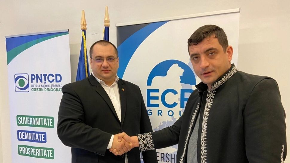 Cristian Terheș și George Simion. Foto/Arhivă