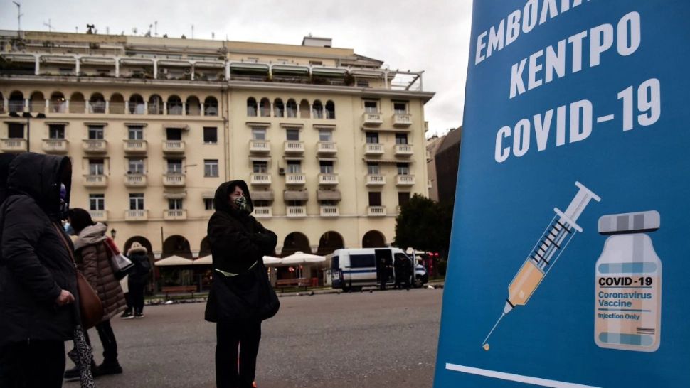 Vaccinare Grecia FOTO: Twitter 