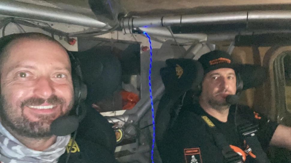 Cheloo și Mihai Ban, la raliul Dakar