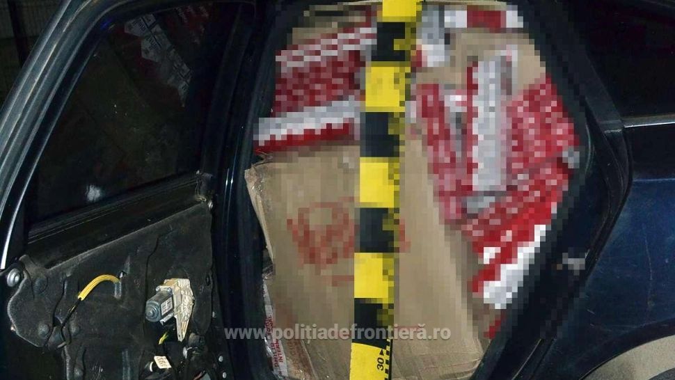 Captură țigări de contrabandă / Foto: Poliția de frontieră
