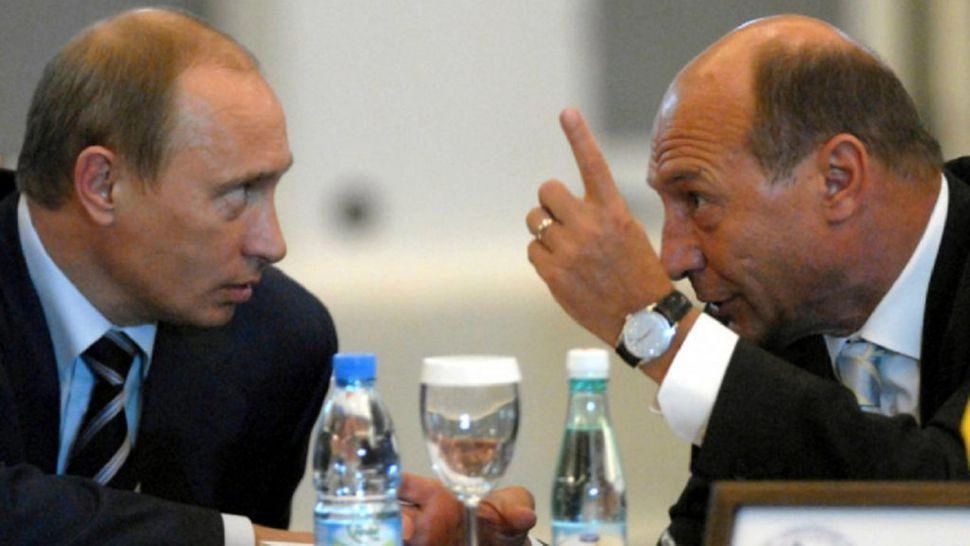 Traian Basescu si Vladimir Putin