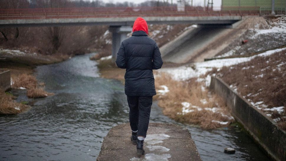 A vrut să se arunce de pe pod, dar a fost oprită în ultima clipă. Foto/Profimedia