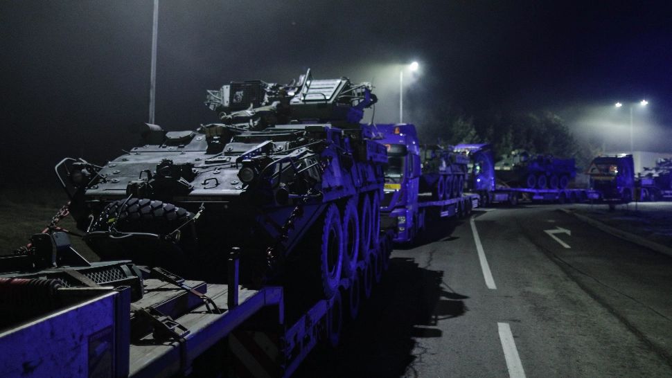 Militari și tehnică din SUA au ajuns în România. Foto/Profimedia