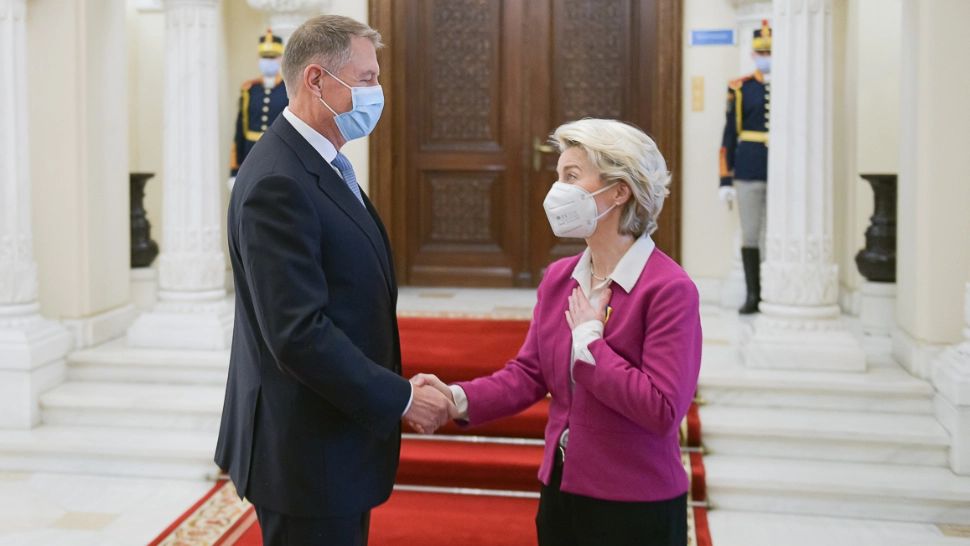 Klaus Iohannis și Ursula von der Leyen 