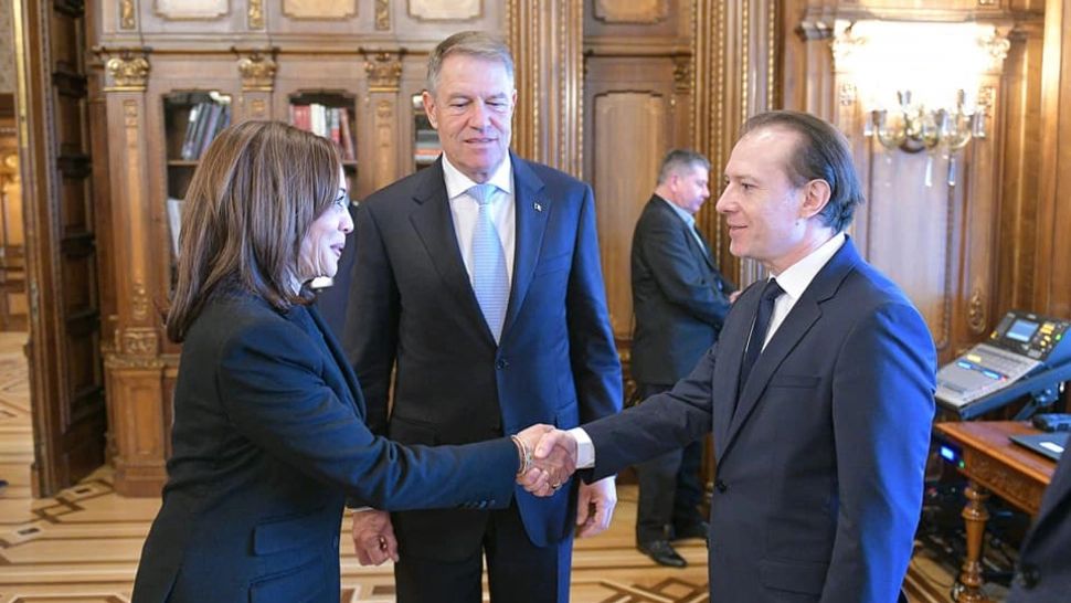 Florin Cîțu, întâlnire cu vicepreședintele SUA - Kamala Harris