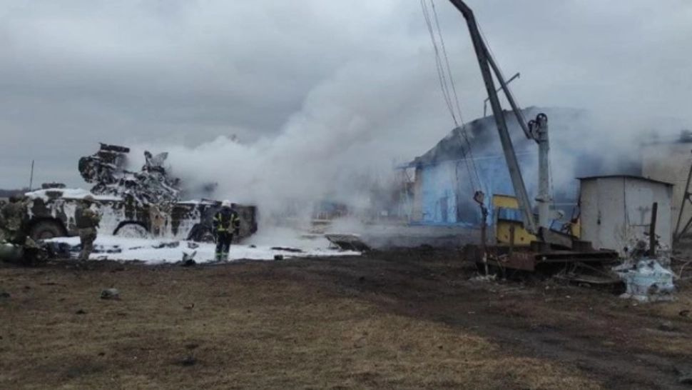 Avioanele ruse au distrus aerodromul Korotych de lângă Harkov/ Kharkiv Gryzodubova Aeroclub