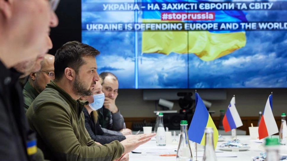 Zelenski, alături de premierii Poloniei, Cehiei și Sloveniei, la Kiev