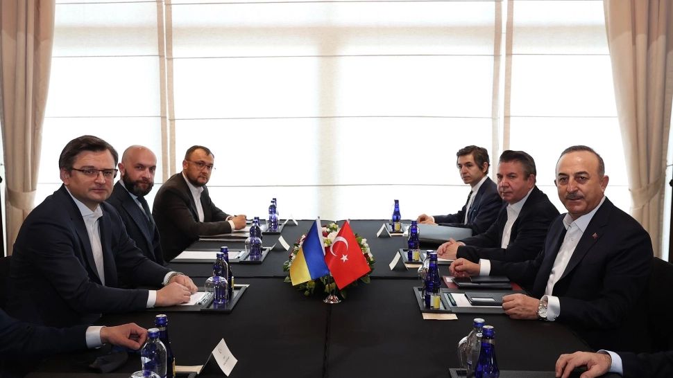 Întrevedere Dmitri Kuleba - Mevlut Cavusoglu, Antalya - Foto Twitter