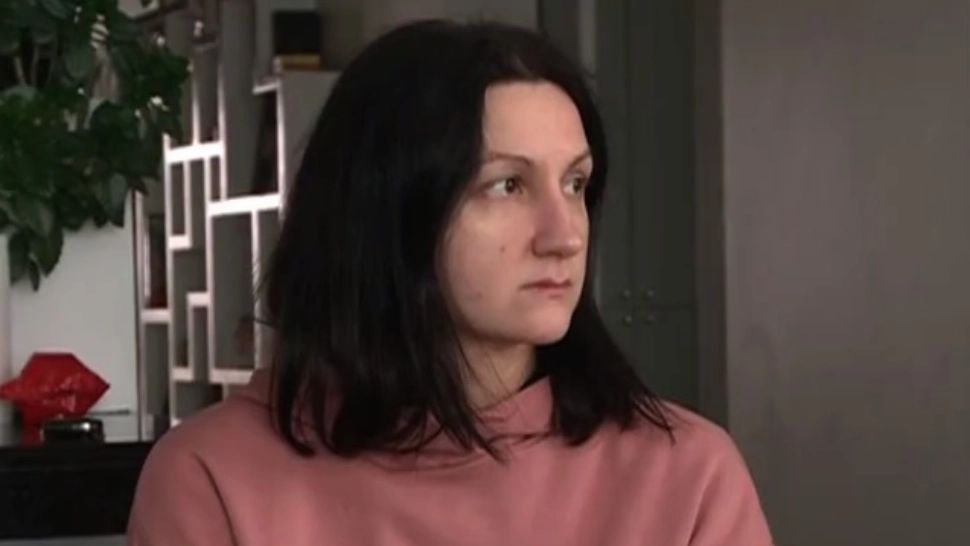 Ucraineancă refugiată în România / Sursa foto: Captură video