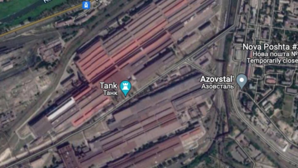 Imagine aeriană Azovstal