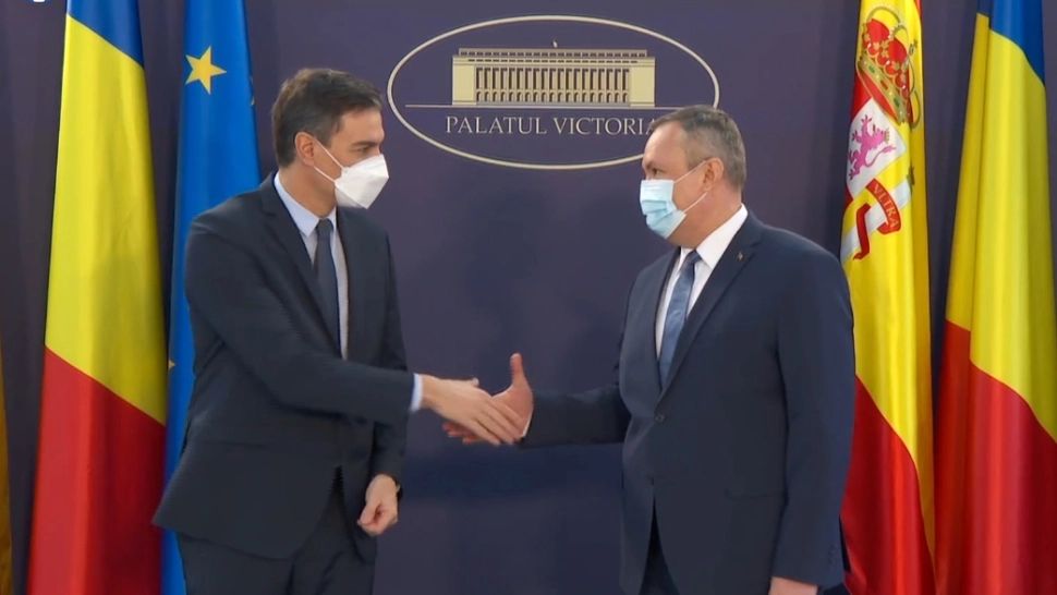 Premierul român alături de omologul său spaniol
