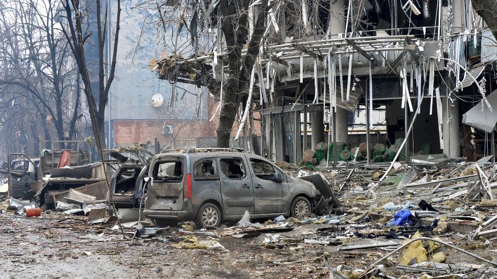 Harkov, un oraș aproape pus la pământ de ruși. Foto/Profimedia  