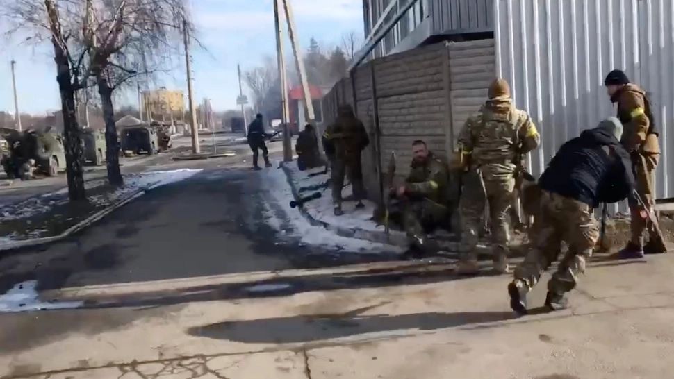 Lupte de stradă în Harkov. Foto/Profimedia