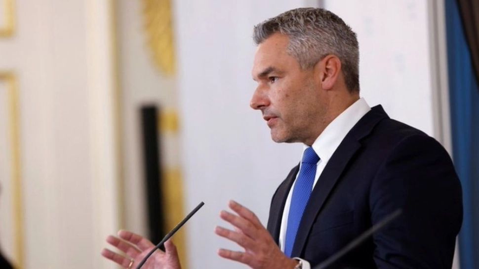 Cancelarul austriac Karl Nehammer 