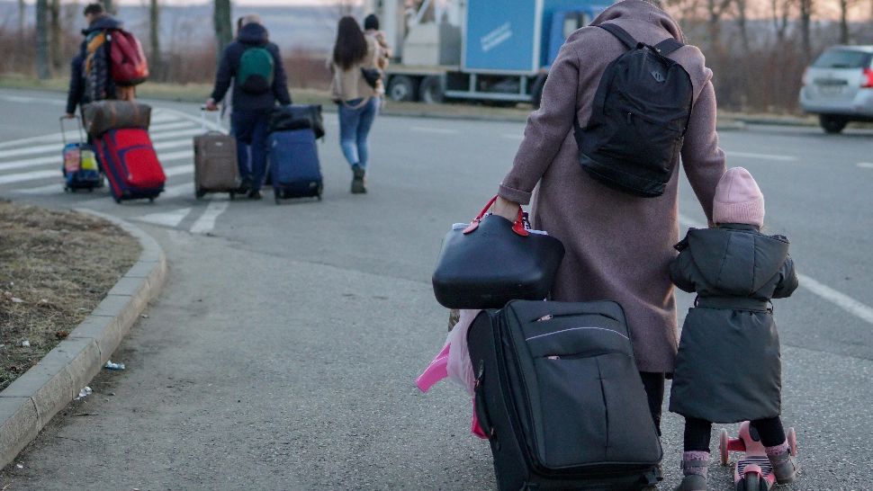 Război Ucraina-Rusia. Refugiați ucraineni Foto: INQUAM/Casian Mitu