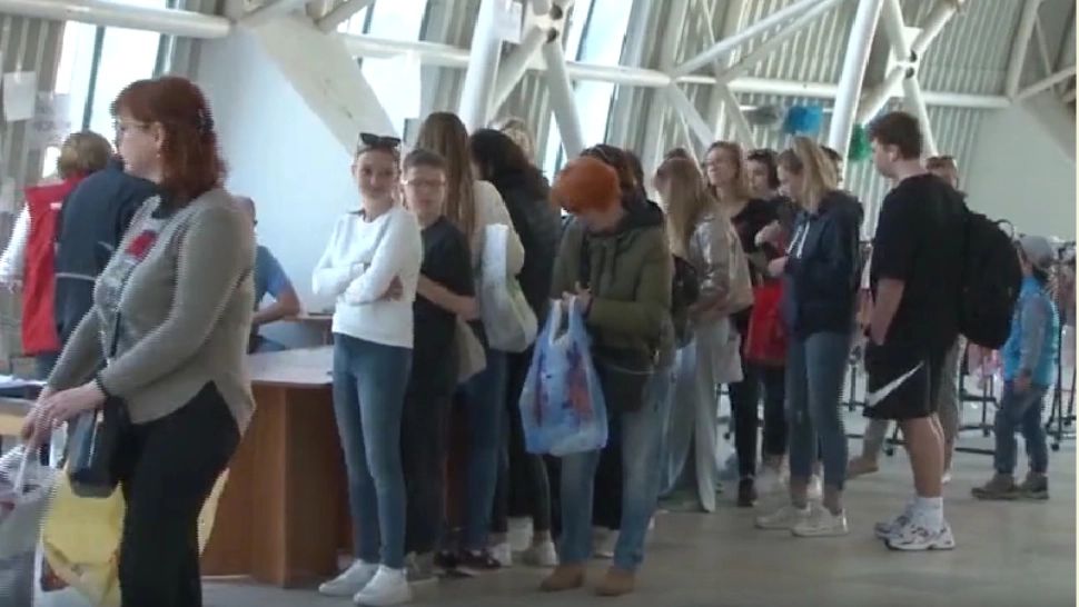 Centru refugiați / Captură video