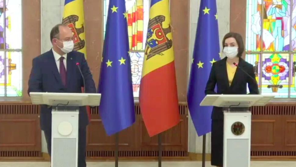 Bogdan Aurescu și Maia Sandu