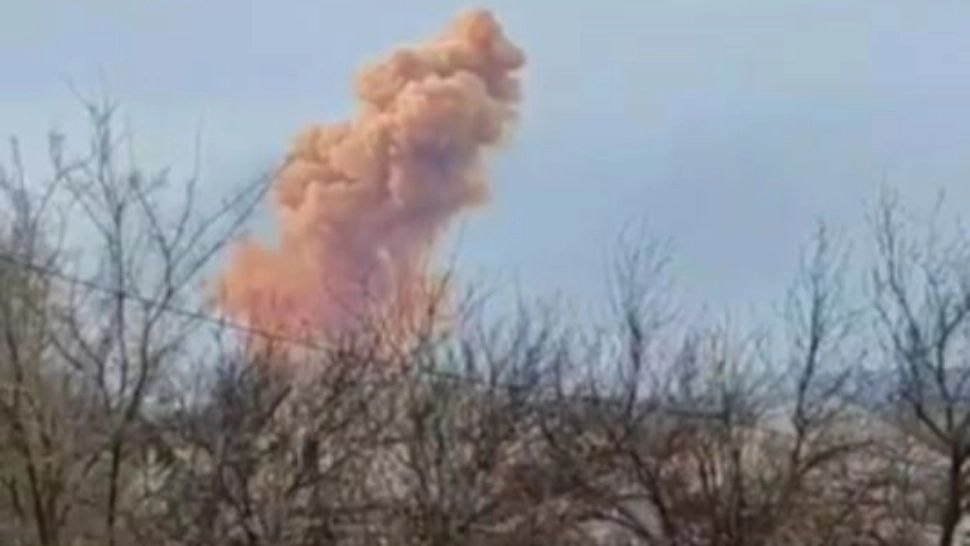 Rușii au aruncat în aer încă un depozit de acid azotic. Foto/Captură video