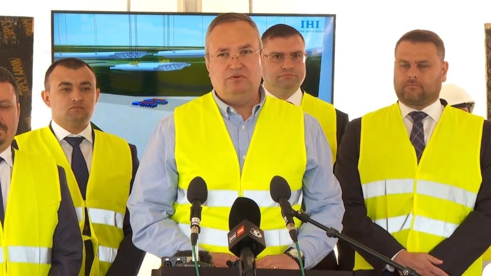 Nicolae Ciucă, pe șantierul Podului Suspendat peste Dunăre: „În decembrie, va fi în circulație” - Investițiile Guvernului