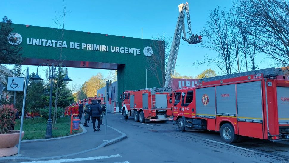 Incendiu la spital