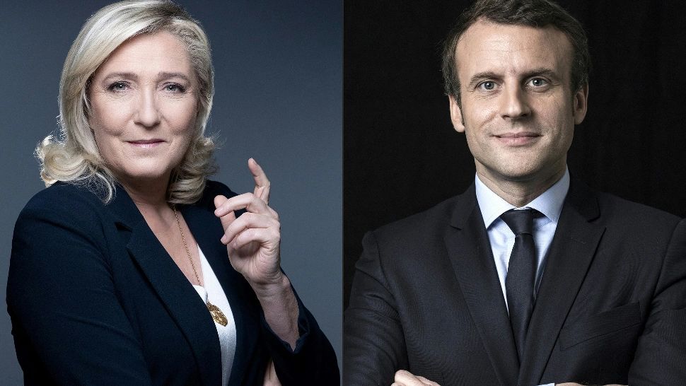 Marine Le Pen și Emmanuel Macron, cei doi candidați la alegerile prezidențiale din Franța. Foto/Profimedia