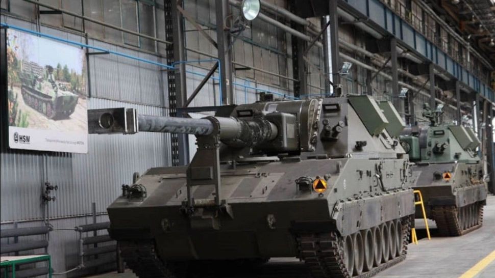 Mortiere autopropulsate AHS Krab/ Foto: Twitter Nexta