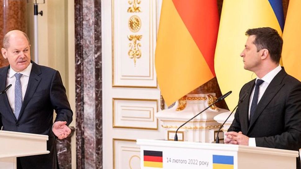Olaf Scholz și Volodimir Zelenski Foto: Dw.com