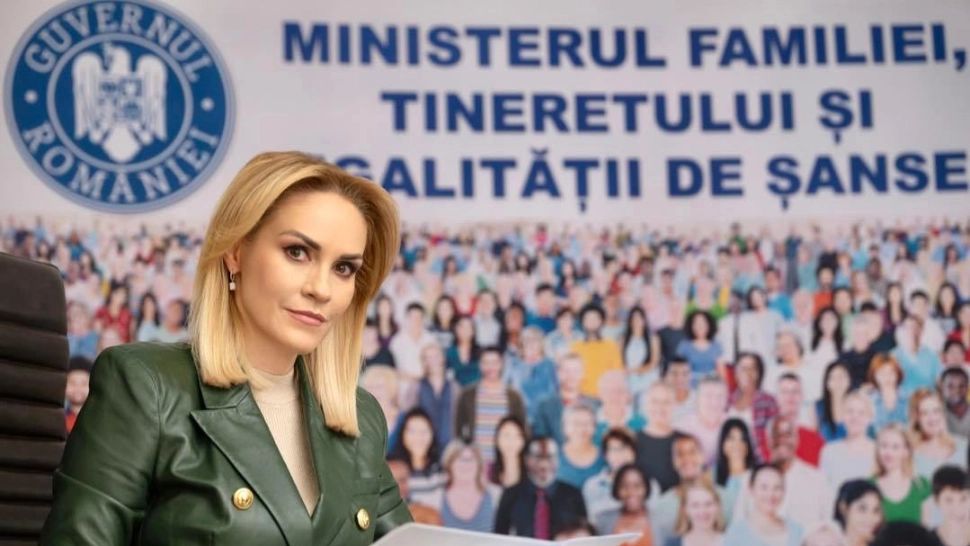 Gabriela Firea, ministrul familiei, tineretului și egalității de șanse / Foto: Facebook