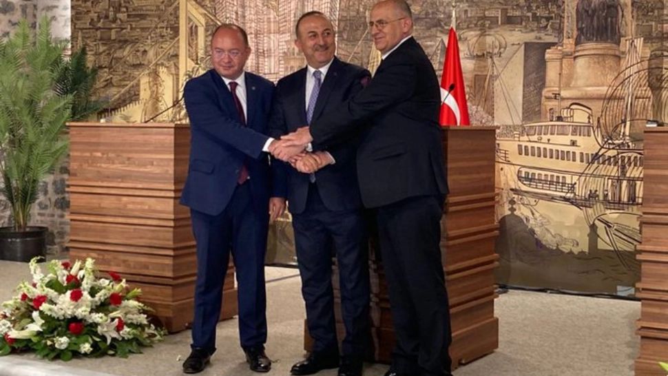 Bogdan Aurescu la Trilaterala pe teme de securitate, la Istanbul, 27 mai 2022