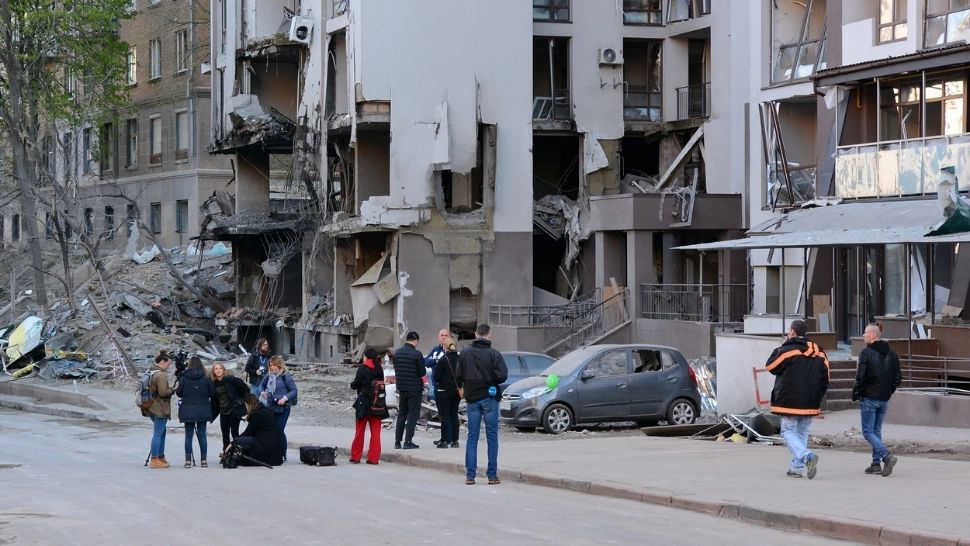 Capitala Kiev, ținta trupelor ruse. Foto/Profimedia